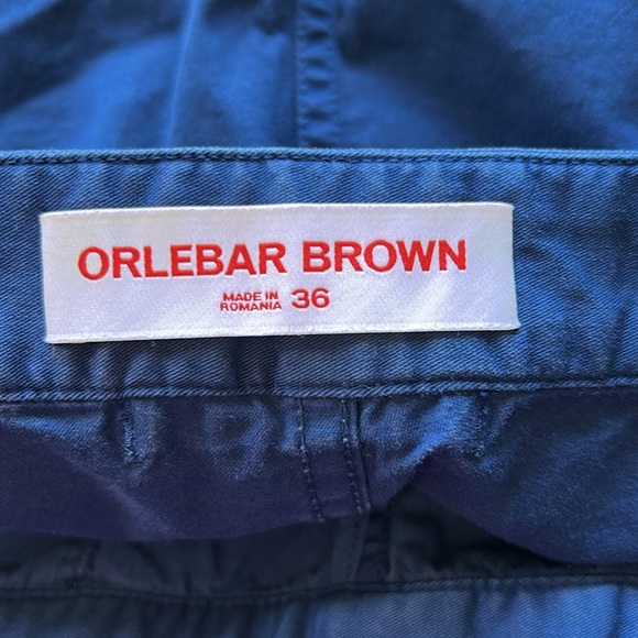 Orlebar Brown Bulldog Mid Length Swim Short In Navy Blue Pockets Sz 36 - Picture 8 of 11